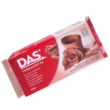 DAS AirHardening Modeling Clay  Terra Cotta Clay 22lb Block  Pliable Air Clay for Sculpting and Coating  Easy to Use Air Dry Modeling Clay  Molding Clay for Sculpting and More