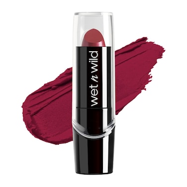 wet n wild Silk Finish Lipstick Hydrating Rich Buildable Lip Color Formulated with Vitamins AE  Macadamia for Ultimate Hydration CrueltyFree  Vegan  Just Garnet