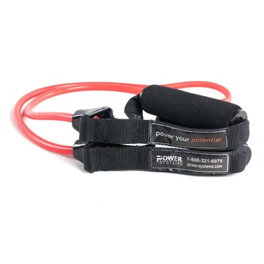 Power Systems Premium Versa Tube Resistance Band Level Medium Red 48 Inch 84010