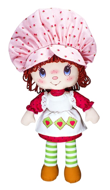 Basic Fun Strawberry Shortcake Retro Classic Soft Doll for 3 Years Old and Up Styles May Vary Red 14 inches