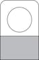 114 X 78 Round Hole Adhesive Hang Tabs 1000Pack