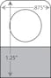 114 X 78 Round Hole Adhesive Hang Tabs 1000Pack
