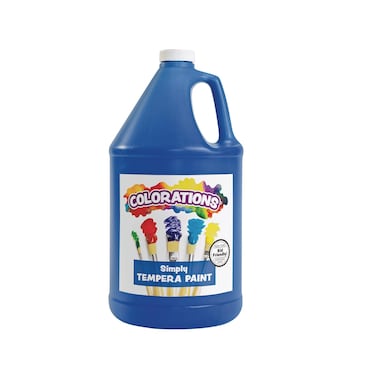 Colorations Tempera Paint Gallon Size White Non Toxic Vibrant Bold Kids Paint Craft Hobby Fun Art Supplies Item  GSTWH