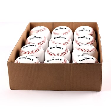 barnett sports TS1 Practice Baseball Ball Size 9 White 1 Dozen