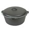 Cuisiland Preseasoned 9 Quart 12 Inch Cast Iron Dutch Oven with Dome Lid