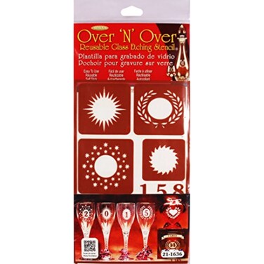 Armour Products Etch Over N Over Stencil Reverse Numbers