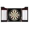 Viper by GLD Products Hudson AllinOne Dart Center Classic Solid Wood Cabinet  Official SisalBristle Dartboard Bundle Standard Set Shot King Dartboard Mahogany Finish One Size