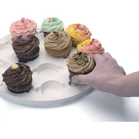 Prepworks by Progressive Collapsible Cupcake and Cake Carrier 24 Cupcakes 2 Layer Easy to Transport of Muffins Cookies or Dessert to Parties  Red