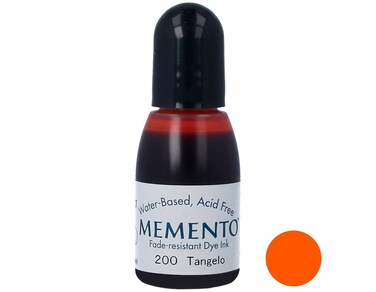 Tsukineko 12 Fluid Ounce Memento FadeResistant WaterBased Dye Inker Tangelo