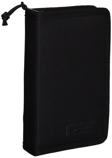 TRAN Deluxe Pencil Case Holds 24 Markers Black