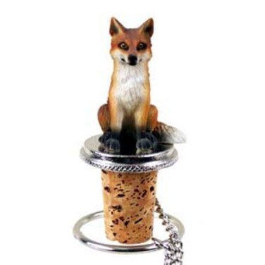 Conversation Concepts Fox Bottle Stopper 15W x 2H