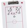 Crown Sporting Goods Dry Erase Coaching ClipboardDifferent Versions for Soccer Baskeball Football 1 Count of Basketball