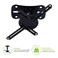 Kanto P101 Universal Projector Ceiling Mount  Solid Steel Construction  Easy to Install  Black