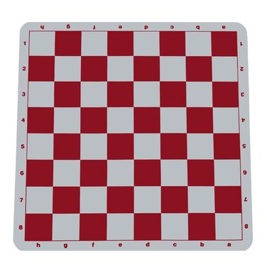 WE Games The Original 100 Silicone Tournament Chess Mat  20 Inch Board Red
