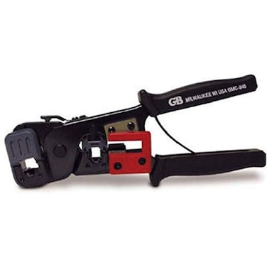 Gardner Bender GMC1145D Premium Metal RG11 RJ45 Modular Plug Crimper  Red
