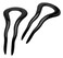 France Luxe Large Hair Pin Pair  Black