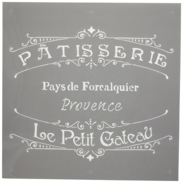 Deco Art DecoArt Americana Decor Stencil The French Bakery 1 Pack Gray