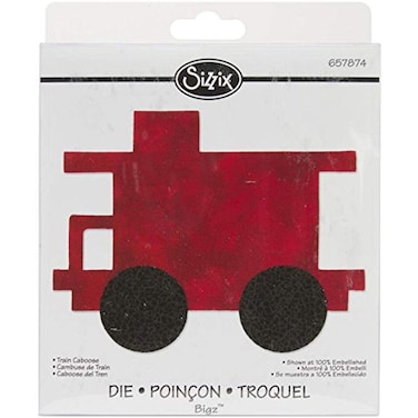 Sizzix Westminster Bigz Dies Train Caboose Clear Die