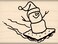 Stamps by Impression SMore Sled Snowman Christmas Rubber Stamp