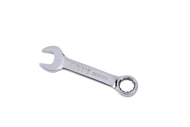 Sunex 993015M 15 mm Fully Polished Stubby Combination Wrench