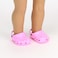 Sophias Rubber Garden Clog Sandal with Heart Cut Outs and Heel Strap Shoes Accessory for 18 Dolls Light Pink