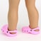 Sophias Rubber Garden Clog Sandal with Heart Cut Outs and Heel Strap Shoes Accessory for 18 Dolls Light Pink