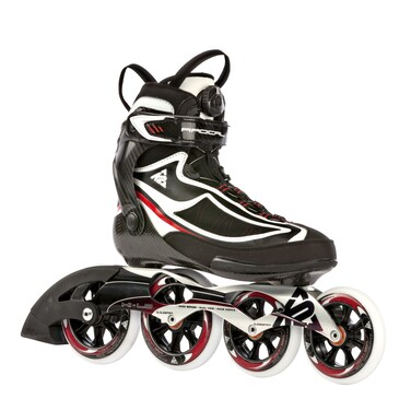 K2 Sports Radical Pro Training 2012 Inline Skates BlackSilverRed 65