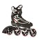 K2 Sports Radical Pro Training 2012 Inline Skates BlackSilverRed 65