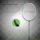 LiNing Challenger Boost Carbon Graphite Strung Badminton Racquet 84 Grams 30 Lbs String Tension and Free Full Cover BlackWhite