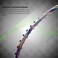 LiNing Challenger Boost Carbon Graphite Strung Badminton Racquet 84 Grams 30 Lbs String Tension and Free Full Cover BlackWhite