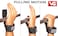 Versa Gripps Pro Made in the USA Wrist Straps for Weightlifting Alternative the Best Training Accessory Blue PacificBlack XL