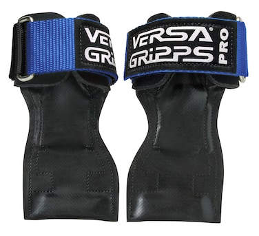 Versa Gripps Pro Made in the USA Wrist Straps for Weightlifting Alternative the Best Training Accessory Blue PacificBlack XL