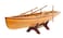 Old Modern Handicrafts Classic Boston Whitehall Tender Wooden Boat Model  Fully Assembled Scale Model  Nautical Dcor for Home  Office  245L x 60W x 60H Inches