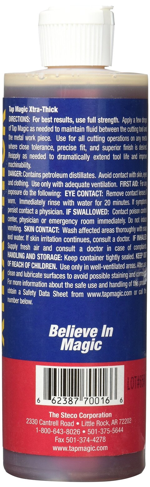 Tap Magic 70016T XtraThick Cutting Fluid 16 oz