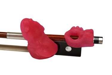 Original Bow Buddy Sparkly Pink 2Piece Set Things 4 Strings Bow Hold Buddies ViolinViola Teaching Aid Accessory