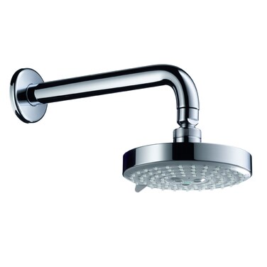 hansgrohe Raindance S 5inch Showerhead Easy Install Modern 3Spray RainAir BalanceAir Whirl Air Infusion with Airpower with QuickClean in Brushed Nickel 27495821Small