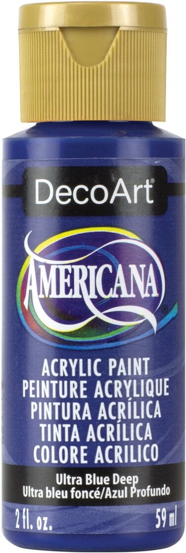 DecoArt DA1003 Americana Acrylic Paint 2Ounce Ultra Blue Deep