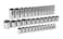 GEARWRENCH 37 Pc 12 Drive 12 Point Standard  Deep Metric Socket Set  80730