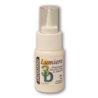 Jacquard Products Jacquard 1 oz Clear Lumiere 3D Adhesive  Dimensional Paint