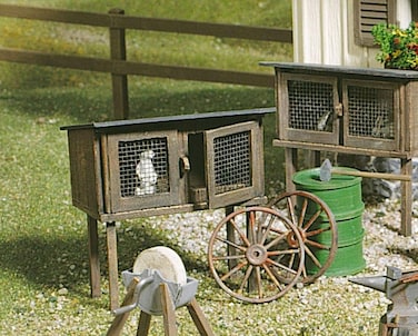 Pola 333209 Rabbit Stall G Scale Building Kit