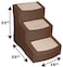 Pet Gear Easy Step III Pet Stairs 3 Step for CatsDogs Removable Washable Carpet Treads for Pets Up to 150lbs No Tools Required Available in 6 Colors