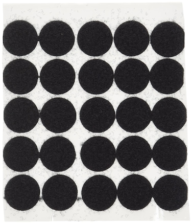 BlueDot Trading Hook  Loop Fastener Sticky Glue Dot Adhesive Backed Coins Perfect for DIY Crafts Home Office Classroom 34 Quantity 100 Black