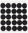 BlueDot Trading Hook  Loop Fastener Sticky Glue Dot Adhesive Backed Coins Perfect for DIY Crafts Home Office Classroom 34 Quantity 100 Black