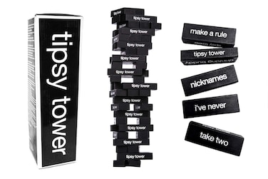 ShouldWeDrinkTonight Tipsy Tower Ultimate Party Game  54 Blocks Over 35 Different Hilarious Games and Rules Both Classic and New