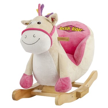 Rockin Rider Giggles Baby Rocker Ride On Pink Large