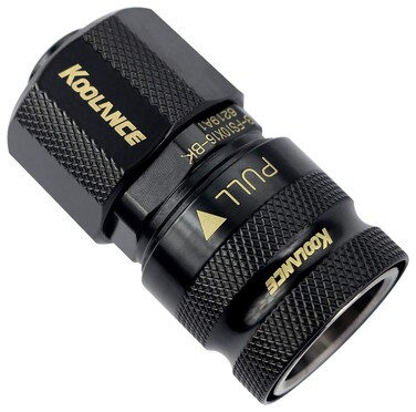 Koolance QD3FS10X16BK QD3 Female Quick Disconnect NoSpill Coupling Compression for 10mm x 16mm 38in x 58in Black