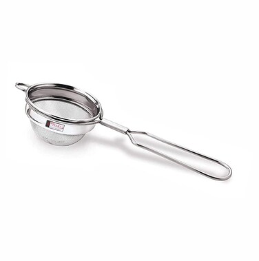 TIARA No2 MAX Round 1pc Stainless Steel Tea Coffee Strainer Sieve Chai chalni Juice Oil Filter Stainless Steel No2