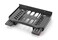 Kitchenwell Plastic Set Top Box Stand Carbon Steel Wall Shelf Number of Shelves  1 Black