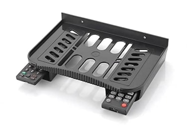 Kitchenwell Plastic Set Top Box Stand Carbon Steel Wall Shelf Number of Shelves  1 Black