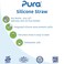 Pura Kiki Silicone Straw  Clear  Silicone PlasticFree MadeSafe Certified MedicalGrade Silicone Straw for Kids Toddlers Preschoolers Babies  Infant  1pack